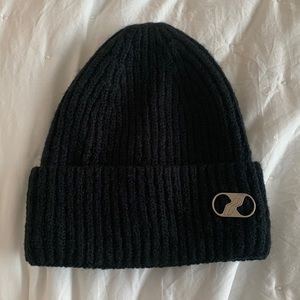 Designer We11Done metal logo uni size beanie hat